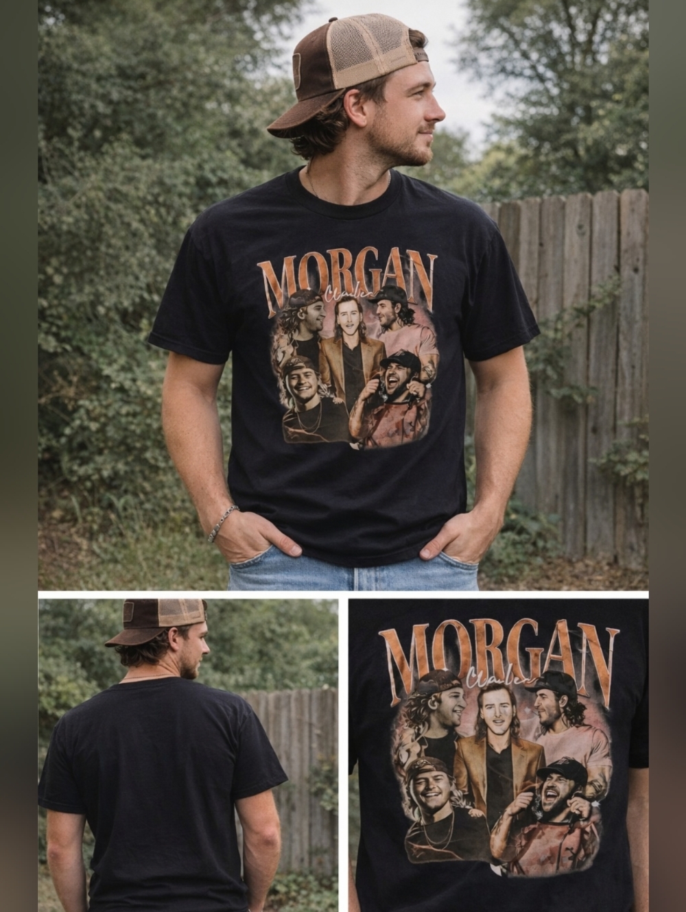 Morgan Wallen Graphic Tee Black Country Concert Shirt Fan Favorite!